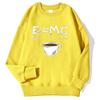 Energy=Milk+Coffee Printed Women Pullover Casual Comfortable Warm Hoodies Street Fashion Sweatshirts Autumn Fleece Sportswears