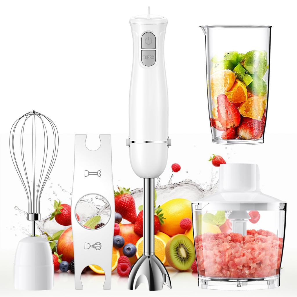 6 Functions In Hand Baby Crushes Hand Electric Food Cooking Home Use [Strongest Model, 1] Blender, Blender, Food, Ice, 800W, Mixer, Whisk, Processor,