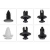 100pcs Auto Fastener Clip Car Fender Push Retainer Pin Rivet Bumper for Door Trim Panel Retainer Black White for All Car