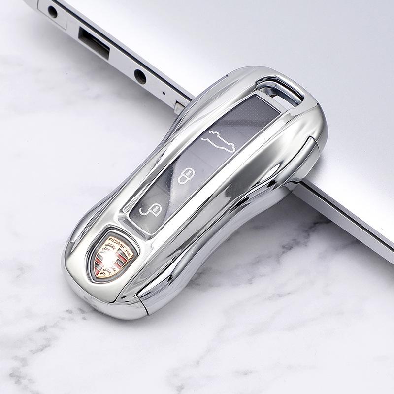 Чехол для ключа Porsche для Cayenne, Macan, Panamera и 718 - Защитный корпус для автомобильного ключа