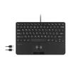Perixx US Wired Mini USB Keyboard with Trackball Pantograph Keys X X Cm 2USB Hub Black US Layout PERIBOARD-526 - 28.4 18.2 2.8 Built-in