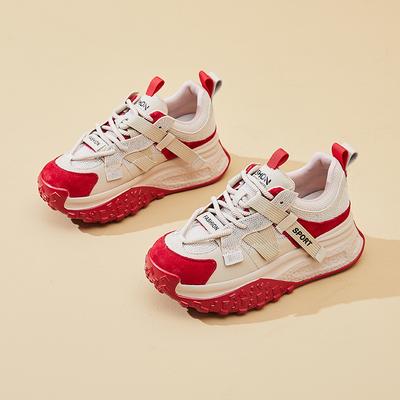 Новые женские кроссовки, модные спортивные одинарные кроссовки на толстой подошве