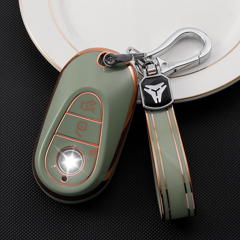 Applicable To Mercedes-Benz 22 New C-class Key Cover C200L Case C260LS Class S400L Bag S450L Car Maybach Buckle