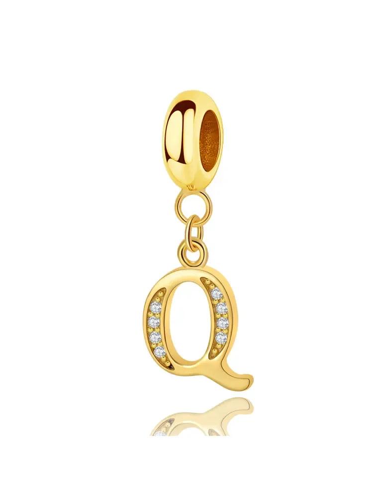 Медь Модные 26 Букв Шарм-Бусина для Женщин Подходят для Браслетов DIY Изготовление Юбилейный Подарок Изысканные Женские Украшения