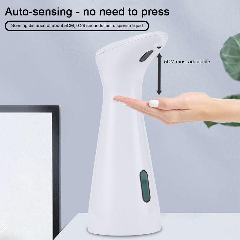 Automatic Soap Lotion Dispenser Battery Operated 200ML Liquid Dispenser PX6 Waterproof Hand Free for Kitchen Bathroom Washroom