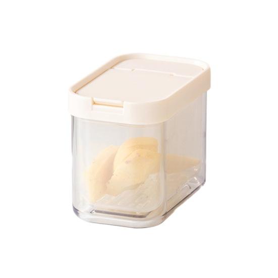 Прозрачный контейнер для хранения чеснока, имбиря и лука с дренажным слоем, герметичный, штабелируемый, органайзер для холодильника для сохранения свежести продуктов