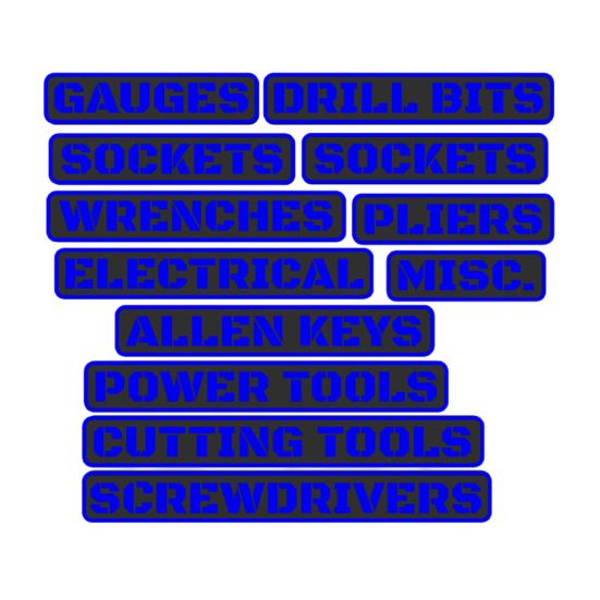 12 шт. Магнитные этикетки для ящика с инструментами Многоразовые 3D-печатные Органайзеры для ящиков с инструментами Аксессуары для стальных ящиков с инструментами, тележек, ящиков, шкафов Организация гаража своими руками