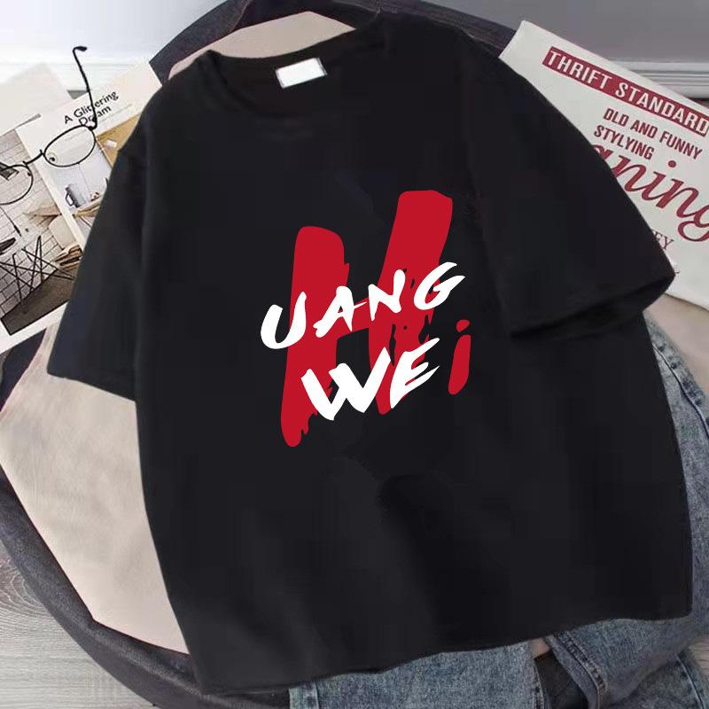 Футболка с коротким рукавом, модная брендовая мужская футболка, мужская большого размера, свободный воротник, принт, модный тренд, женский топ