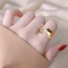 Дикие простые геометрические нерегулярные корейские кольца для пальцев, медные модные украшения, открытые кольца