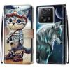 Модный расписной узорный чехол-книжка с ремешком для iPhone Samsung Huawei Honor Xiaomi Redmi OPPO Realme Moto Asus