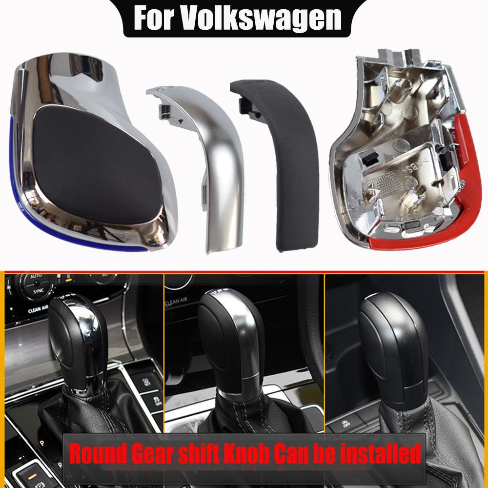 Красный/Синий Цвет Авто Замшевая Кожа Ручка Переключения Передач для VW Golf 6 golf 7 R GTI Passat B7 B8 CC R20 Jetta MK6 GLI Эмблема DSG
