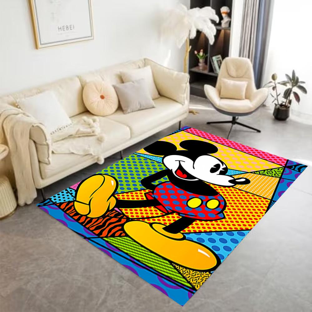 Mickey Mouse Adventure Floor Mat Suitable for Game Room Balcony Living Rooms Playrooms Anti-slip Rug Decorate Offices Perfect Gift for Women/Men