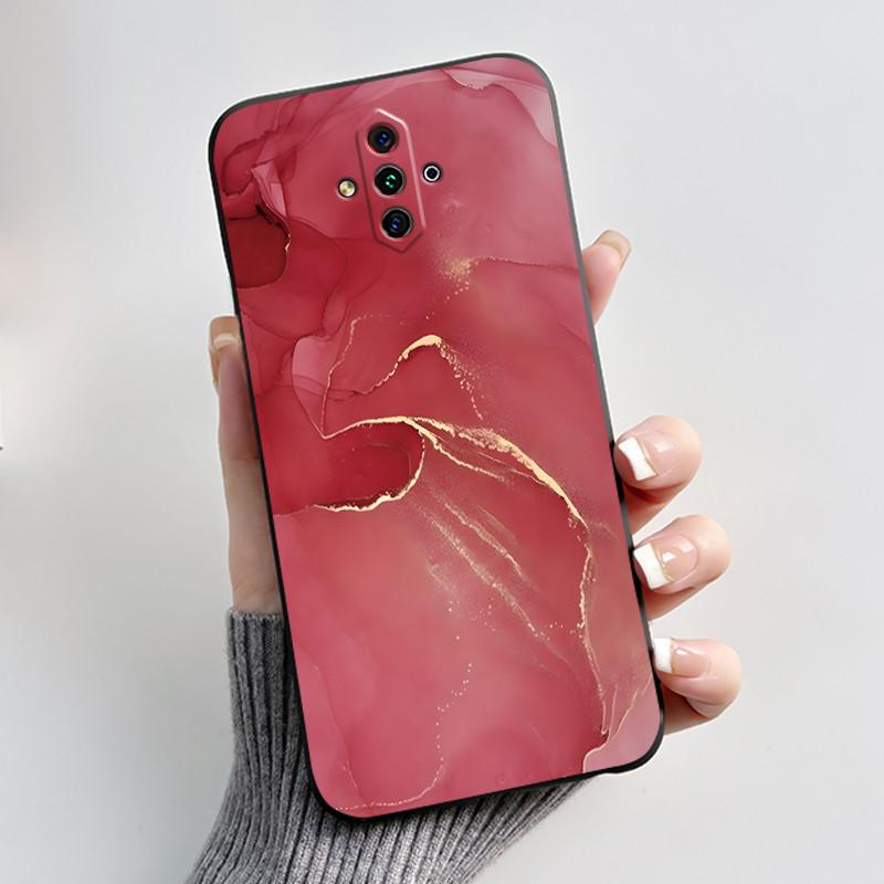 For ZTE Nubia Play 5G NX651J Case Cute Heart Rabbit Black Soft Silicone Shockproof Back Cover For Nubia RedMagic 5G Lite Casing