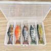 10CM/15.5G Multi-Jointed Fishing Lure with Hooks Realistic 7-Section Swimbait Bionic Hard Artificial Bait Freshwater Saltwater Fishing Accessories