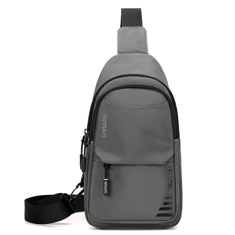 Men's Crossbody Bag Outdoor Riding Chest Bag Oxford Shoulder Bag