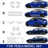 PDJN7 For Tesla Model 3 Model Y 2017-2026 TPU Paint Protection Film Car Door Side Protective Film Pre-cut PPF Clear Bra Anti-Scratch