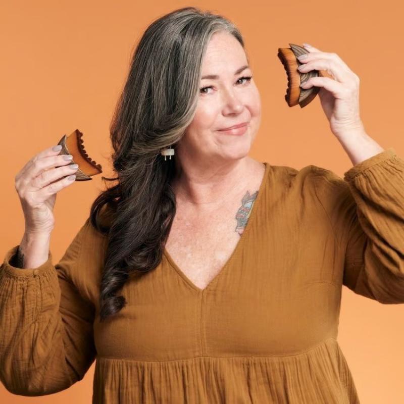 Лимфодренажная контурирующая щетка для лица – Инструмент для сухого массажа для лимфодренажа лица и скульптурирующего массажа