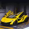 1/24 Симуляция McLaren P1 Металлическая модель автомобиля Двери и капот открываются Имеет звуковые и световые функции Богат деталями