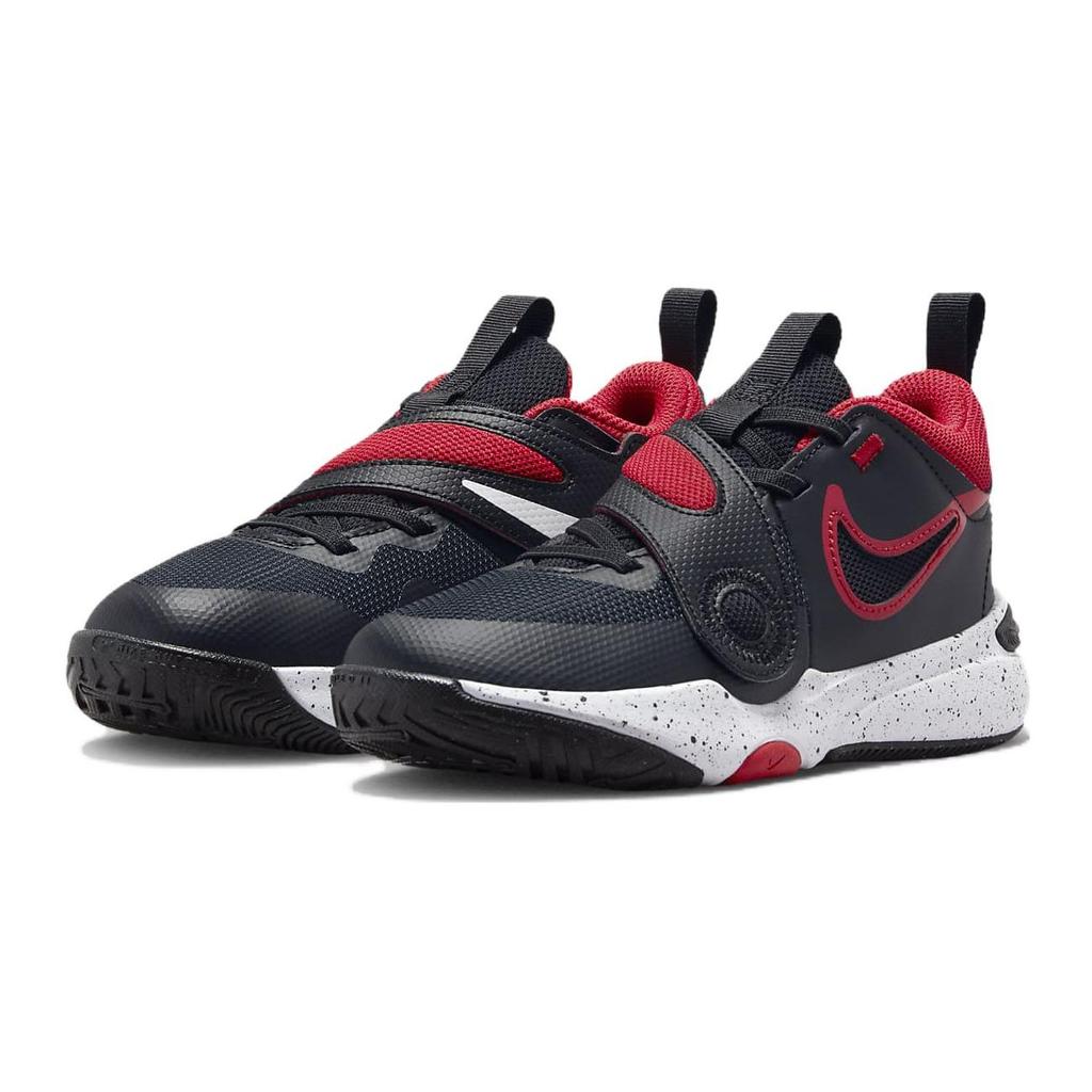 Nike Кроссовки детские Team Hustle D11 PS Bred черные белые университетско-красные DV8994-003