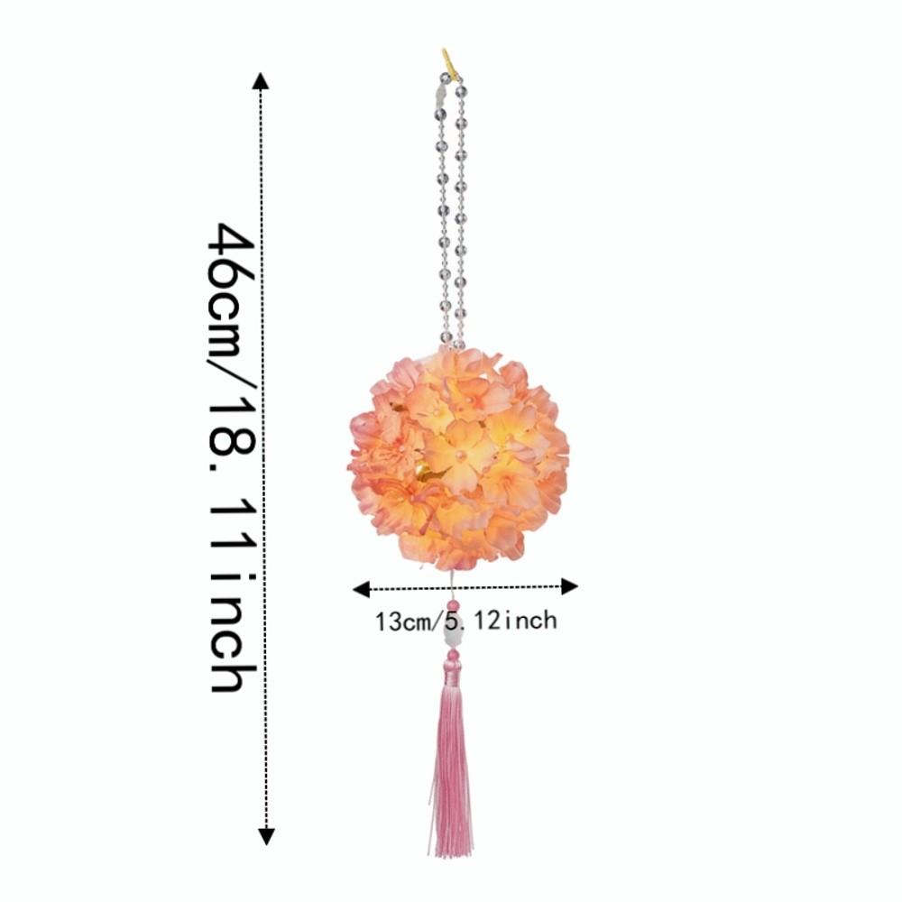 DIY Material Kit Handmade Hydrangea Lantern Glowing Floral Flower Ball Lamp Ancient Style Luminous Handheld Light Kids Craft