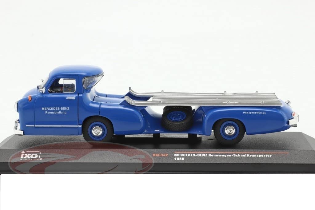 IXO масштаб Грузовик гоночный Blaues Wunder 1/43 Автомобиль Mercedes-Benz, 1955,