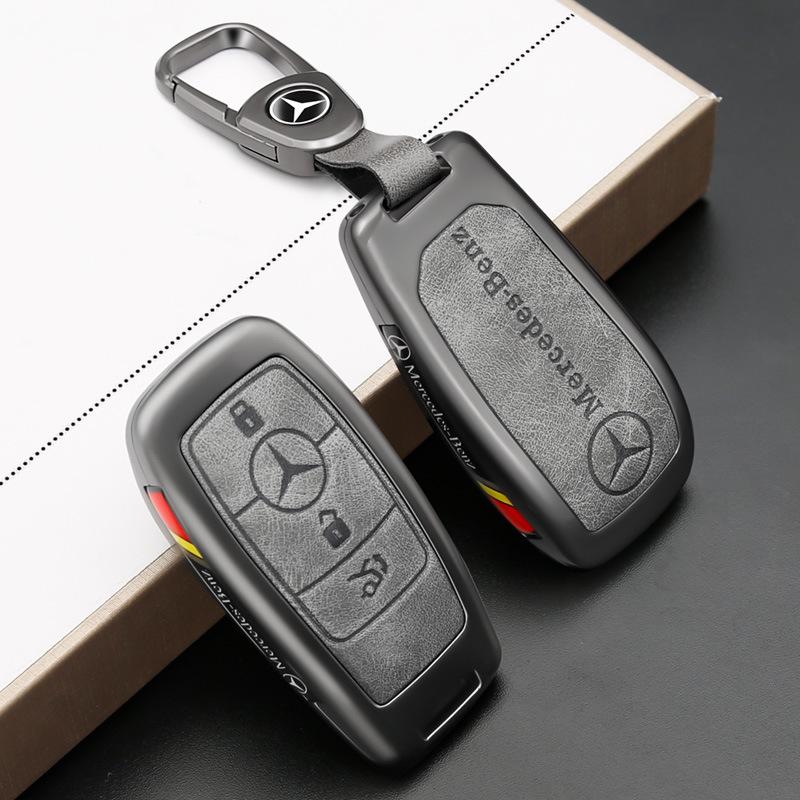 Чехол для ключа Mercedes для E300L C260L A200L C200L GLC GLA GLE350 GLB220 - Стильный автомобильный аксессуар для мужчин и женщин.