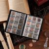 120-Pocket PVC Coin Collection Album with Clear Plastic Pages & Dark Blue Cover - Heavy-Duty Coin Holder Book
