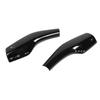 2PCS Steering Wheel Gear Shift Cover Real Carbon Fiber Scratch Proof Replacement for Tesla Model 3 Y 3K Twill Gloss