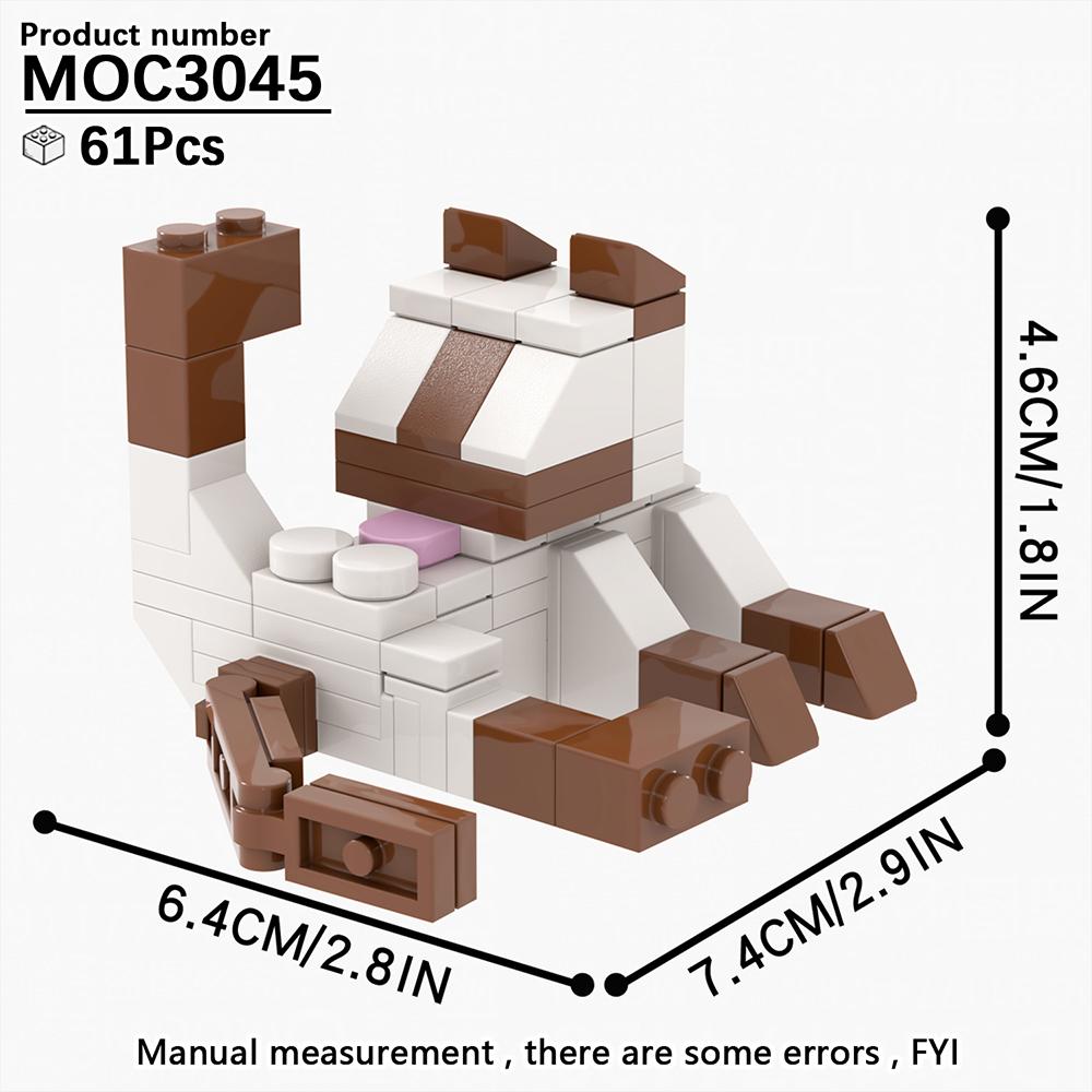 MOOXI Серия Животные MOC Кирпич Панда Тигр Кот Кирпичноголовый Ser Модель Взрослые Строительный блок Детские Образовательные Игрушки Для Детей Подарок