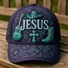 Digital all-print baseball cap, American anniversary sunscreen cap, retro old men's and women's ripped cap