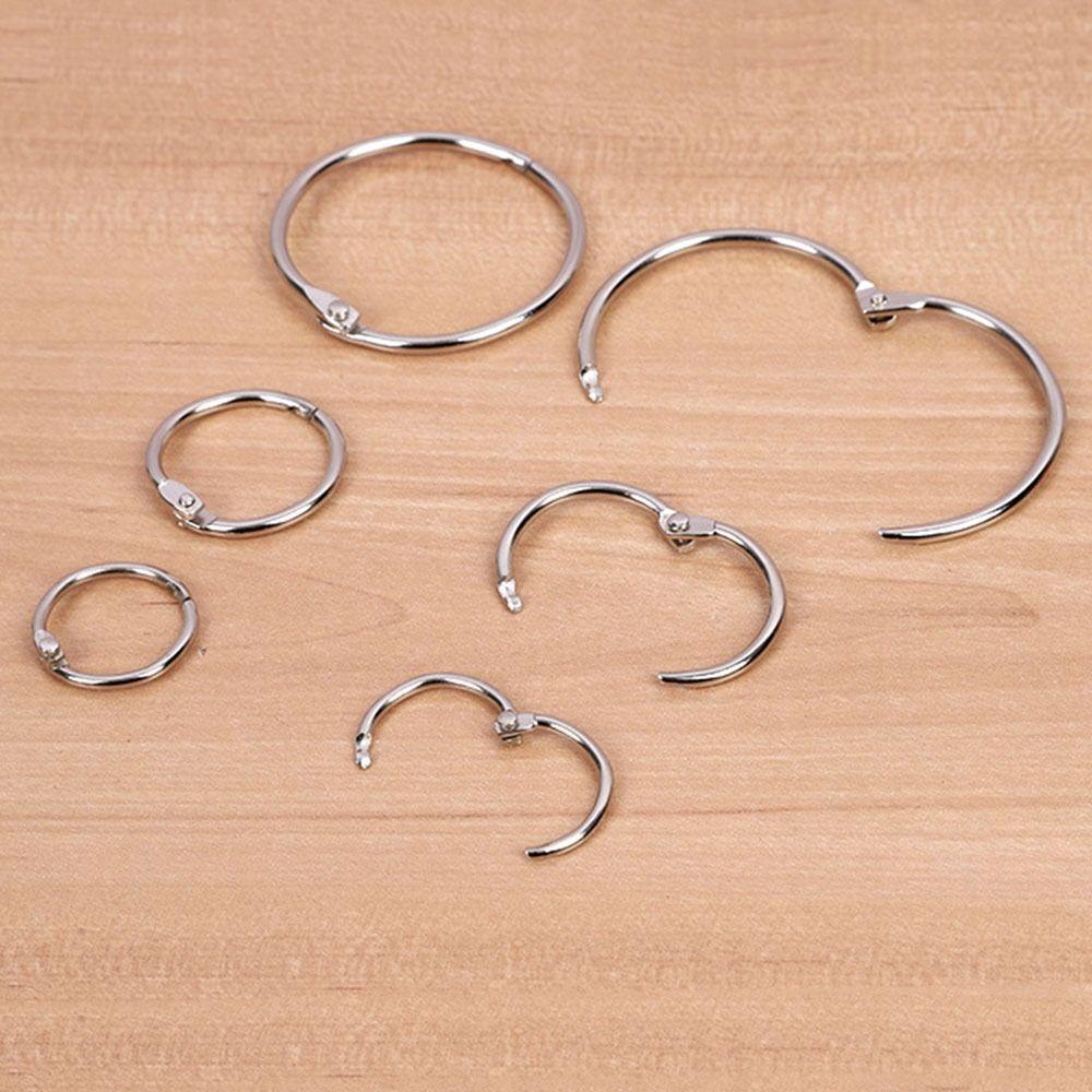 50/100Pcs O Ring Metal Binder Ring Sturdy Paper Binder Ring Loose Leaf Ring  School Office Supplies
