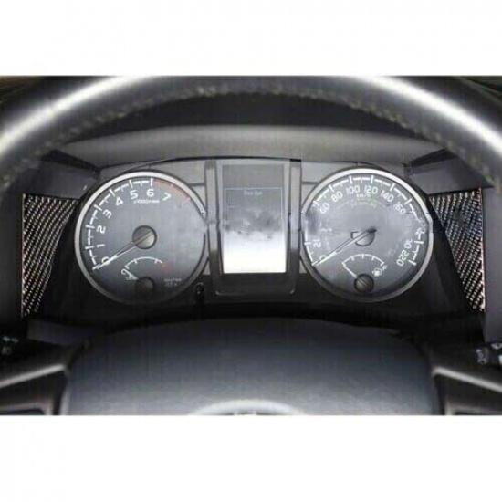 Панельная отделка обеих сторон приборной панели из настоящего углеродного волокна Для Toyota Tacoma 2016- 2*