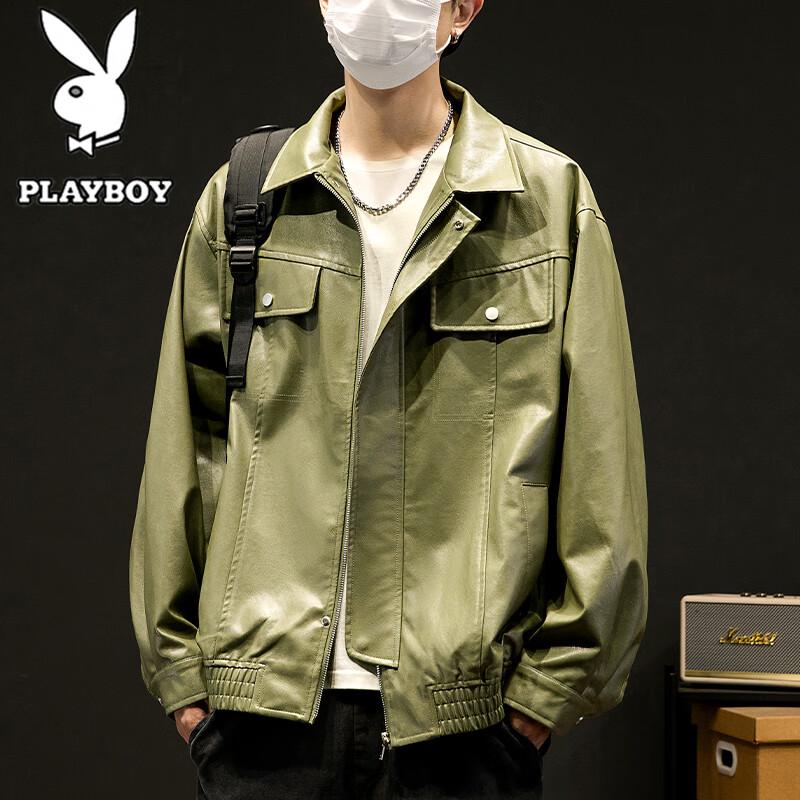 Playboy Men's Retro American Casual Lapel Jacket