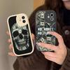 Чехол для телефона Yinuoda Funny Skull Currency, жесткий кожаный чехол для iPhone 13, 12, Mini, 11, 14, Pro, Max, Xs, X, Xr, 7, 8, Plus, 6, 6s, Se