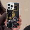 Чехол для телефона Черный клевер Для IPhone 16 15 14 13 12 11 Pro Max X XR XSMAX 8 7 Plus Матовый противоударный задний чехол