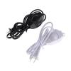 White/Black Lamp Power Cord W Dimmer Switch Ac 220V/110V Us Plug