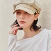 VA Studded Newsboy Cap Beige