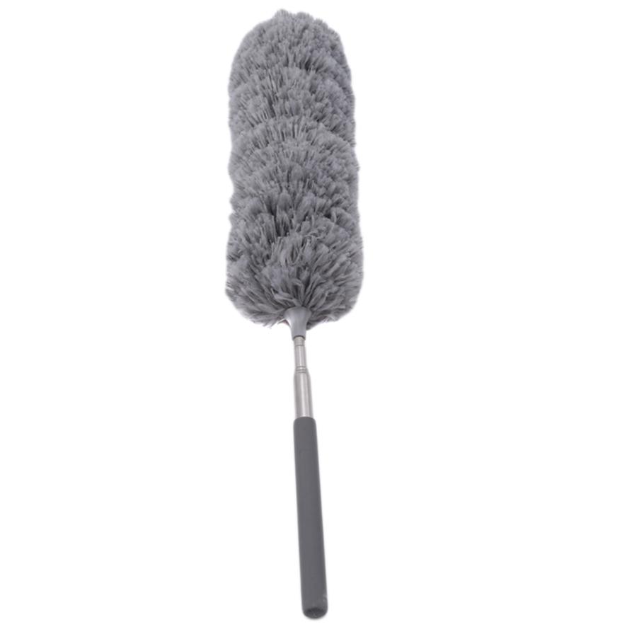 Stainless Steel Retractable Fiber Duster Non-feather Duster Dusting Duster Dust Removal Tool