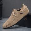 Slip-on Loafers for Men Summer Men Shoes Lightweight Flats Male Walking Shoes Suede Leather Soft Driving Shoes