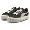 (WMNS) PUMA Suede Mayu Черные Повседневные Кроссовки Белые Женские 381042-02