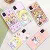 JW88 Sailor Moon Прозрачный чехол для Samsung A04 A14 A23 M33 M53 Realme 10 9 C35 C55 VIVO Y02 X80 Infinix Hot 30 Note 11 Tecno Spark 8P Pro