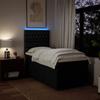 Maison Exclusive - Sommier à lattes de lit avec matelas Noir 90x190 cm Tissu