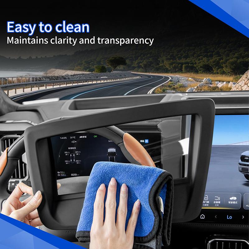 Силиконовая крышка дисплея HUD для BYD Leopard 8 Denza B8 2025+ Защитная крышка экрана HUD Обновление интерьера Автомобильные аксессуары