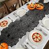 Halloween Polyester Lace Table Runner|Spider Web Table Decoration for Halloween Party,Festive Event Restaurant And Kitchen Decor