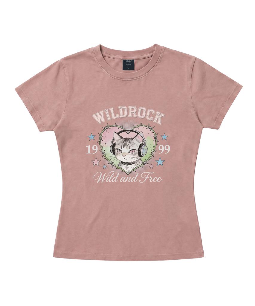 WILDROCK Hollysheesh Графическая пигментная укороченная футболка с коротким рукавом Стиль Part03_4 (Тип D)