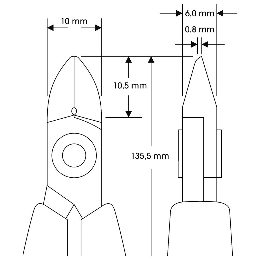 BAHCO RX Электронный кусачки, Электронные диагональные кусачки, RX8142