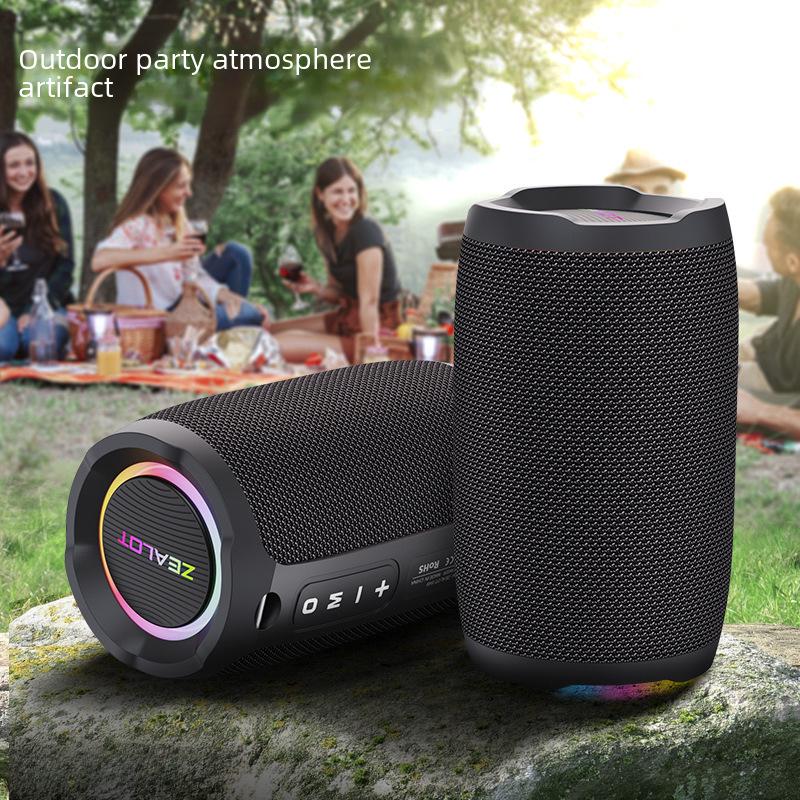 Fanatic S49 Портативный водонепроницаемый мини-динамик Bluetooth с сабвуфером и подсветкой