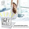 Homlly Slim Digital Travel Alarm LCD Clock with Calendar Timer Temperature Snooze Mode