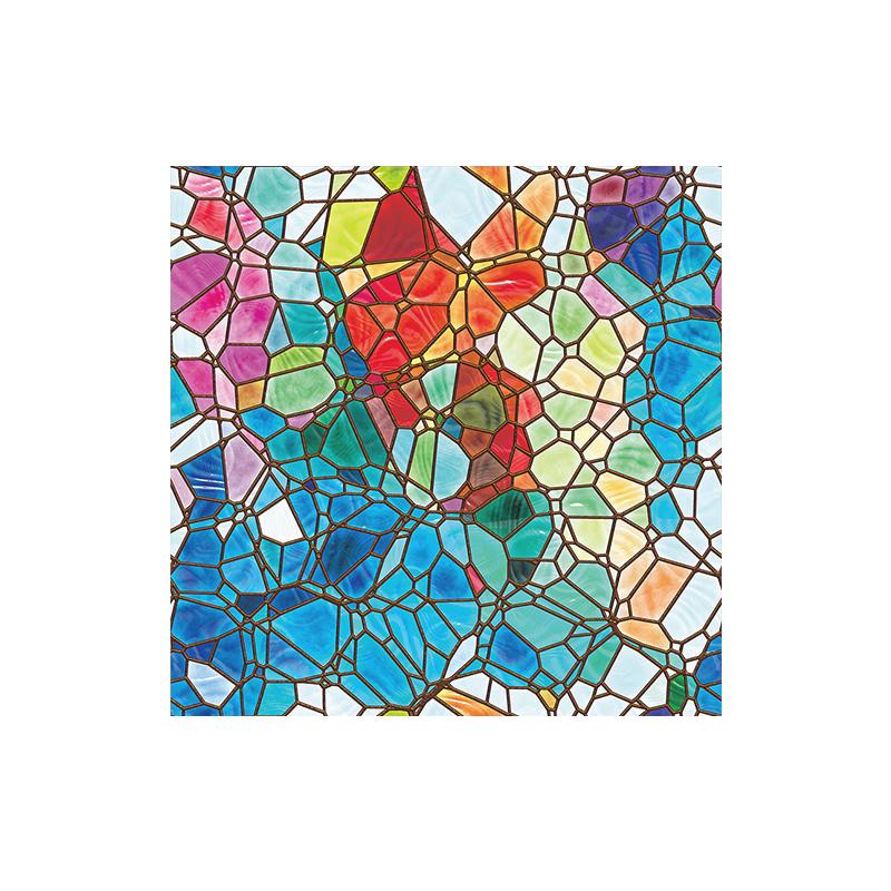 Индивидуальные цветные наклейки на стекло в европейском стиле для церкви, матовая оконная пленка, антибликовые наклейки на окна в ванной комнате, бумага