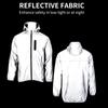Wosawe Светоотражающая велосипедная куртка с капюшоном Серебристая велосипедная непромокаемая дышащая велосипедная ветровка